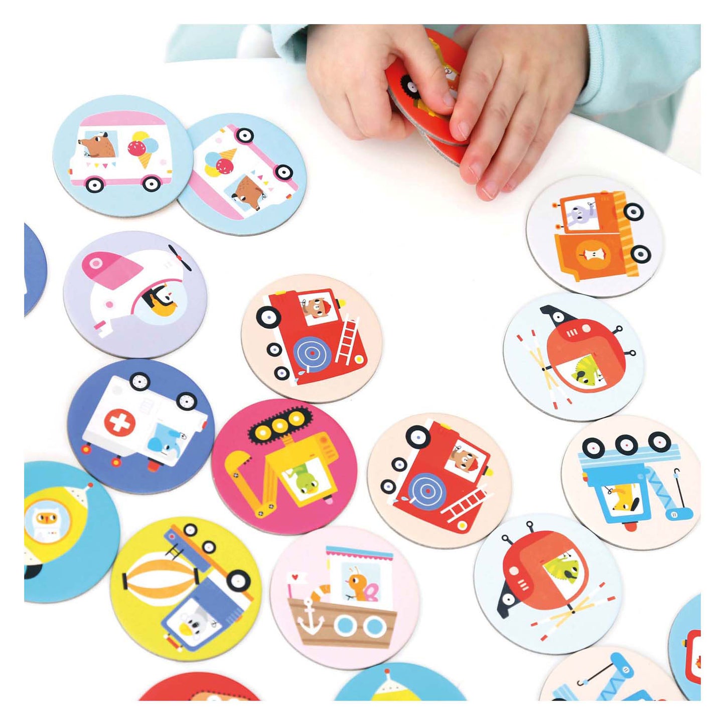 Banana panda - on-the-go memory spel voertuigen - 30dlg.