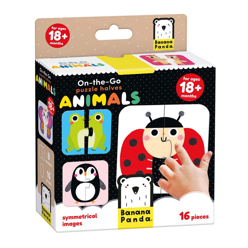 Banana Panda - On -the -Go PUZLS Half Animals - 16st.
