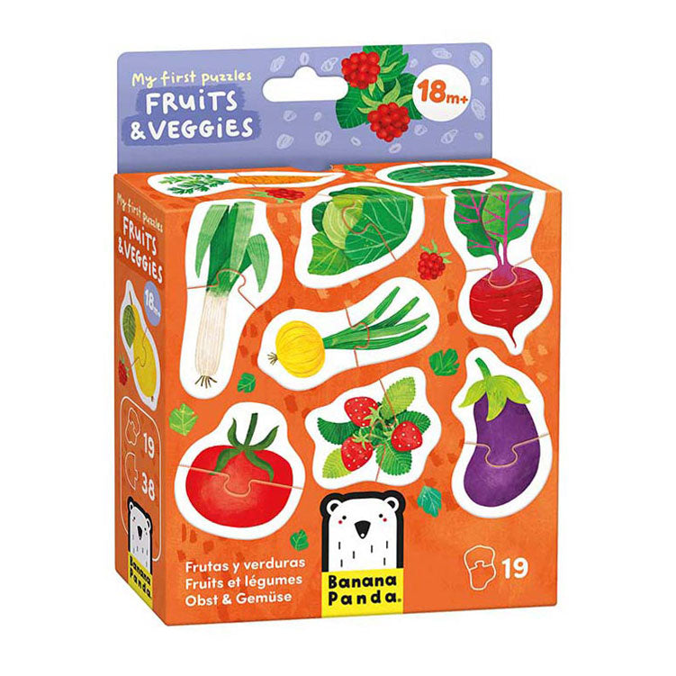 Panda de plátano: mis primeros rompecabezas vegetales de frutas, 19.