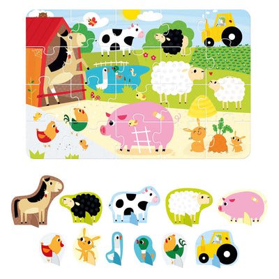 Banana Panda - Scopri il puzzle Farm - 20st.