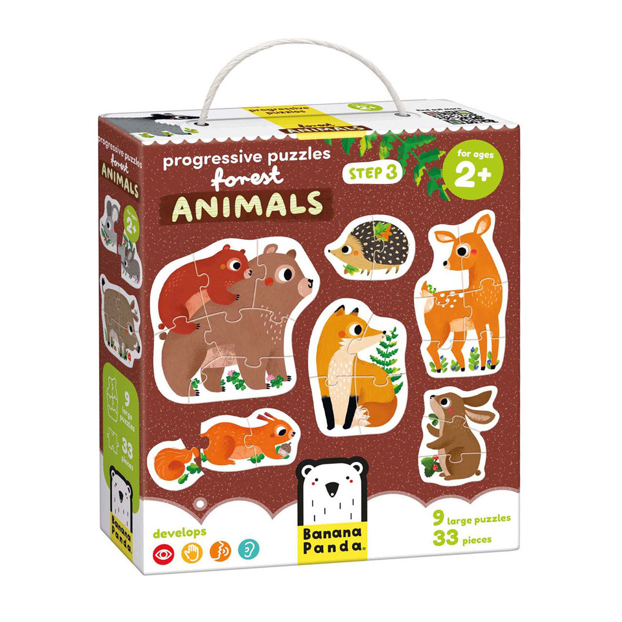 Panda de plátano - Animales del bosque Rising Puzzles - 33º.