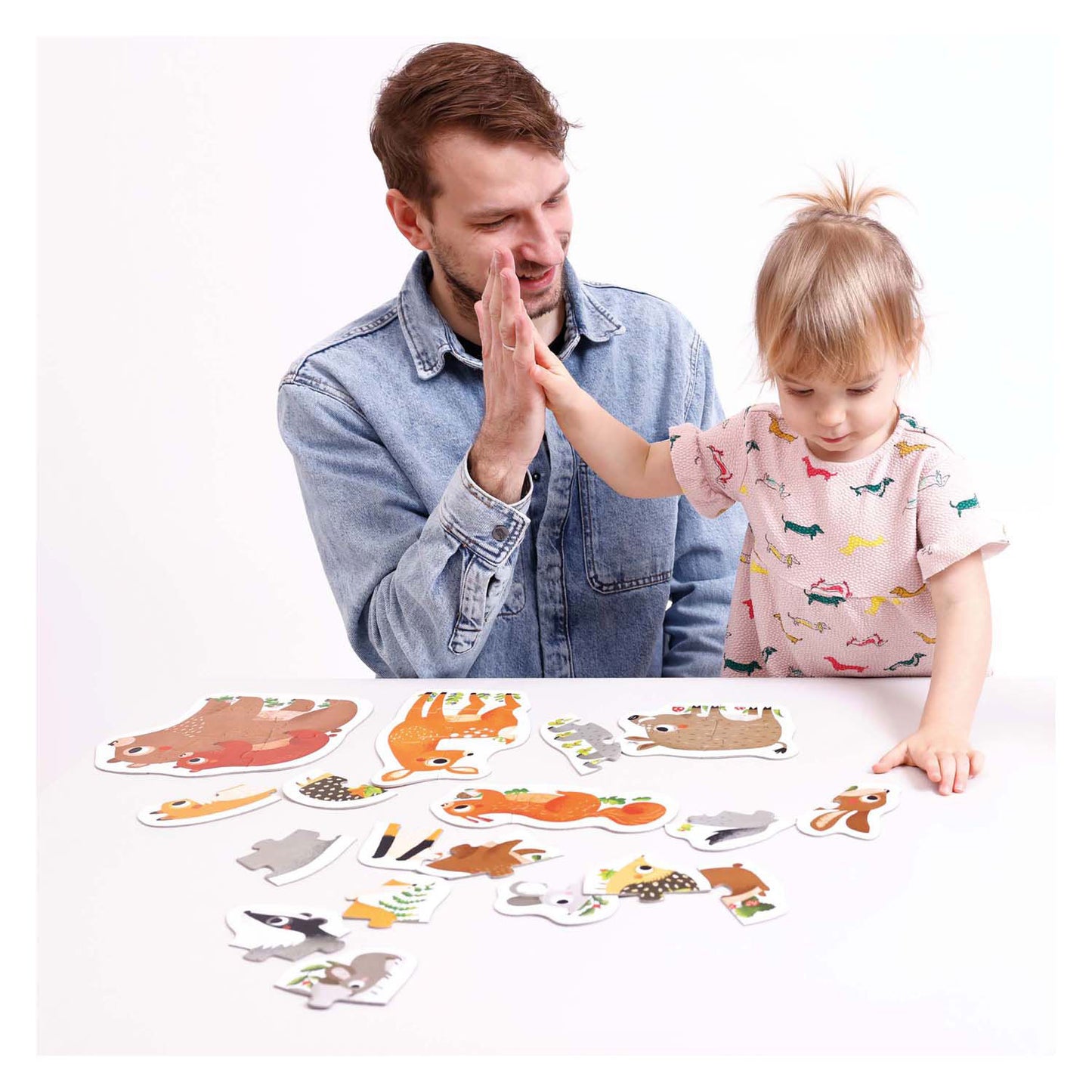 Banana Panda - Animali forestali in aumento dei puzzle - 33 °.