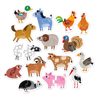 Panda de plátano - Animales de granja Rising Puzzles - 33º.