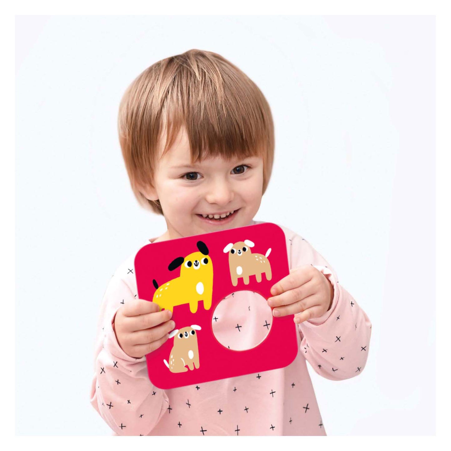 Banana panda - hoog contrast puzzel zoek dezelfde - 8dlg.