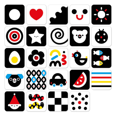 Banana panda - cartoline per bambini ad alto contrasto 0m+ 3m+ - 24pz.