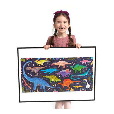 Banana Panda - Adoro il puzzle dei dinosauri - 60 °.