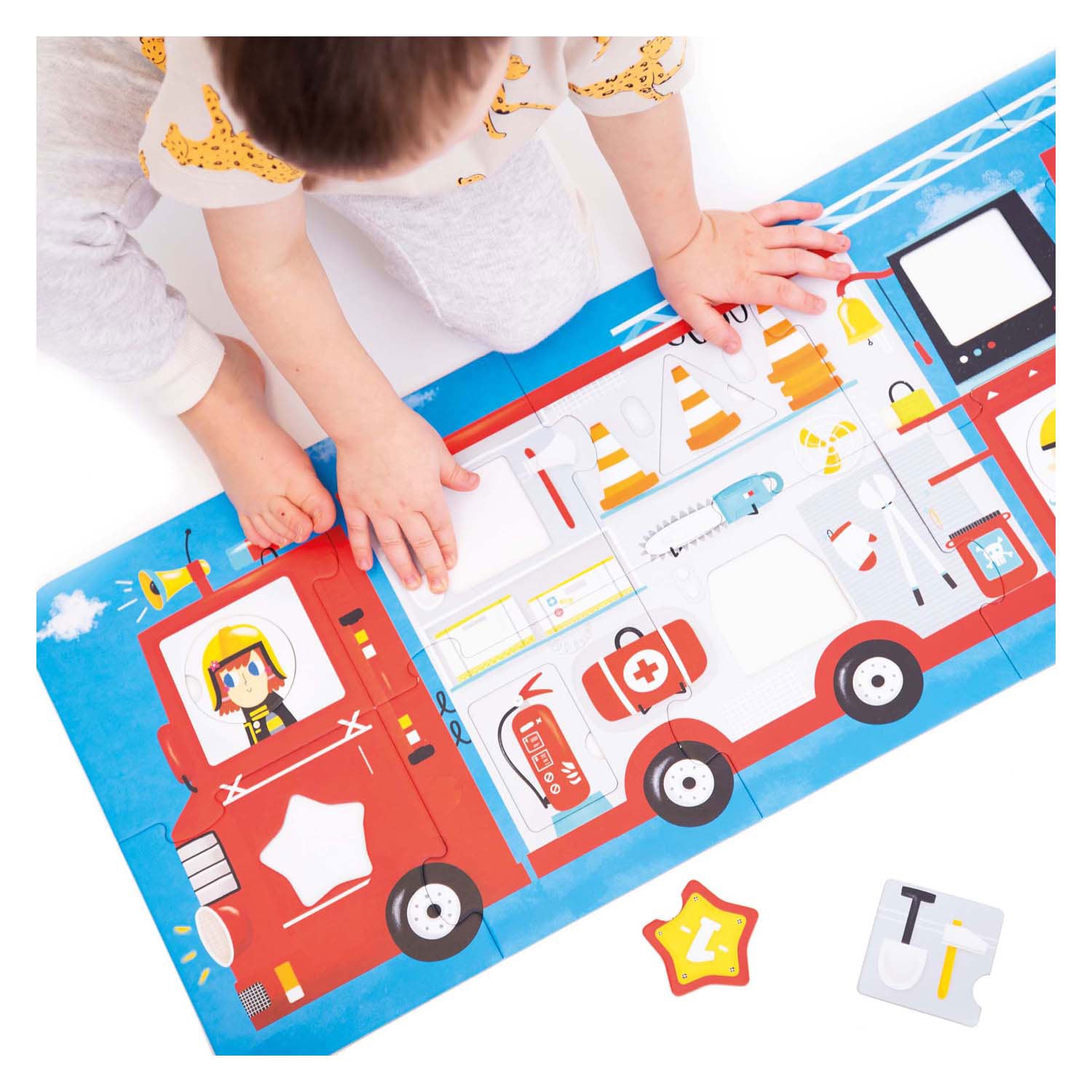 Banana Panda - Make The Puzzle Matching Fire Truck - 23 °.