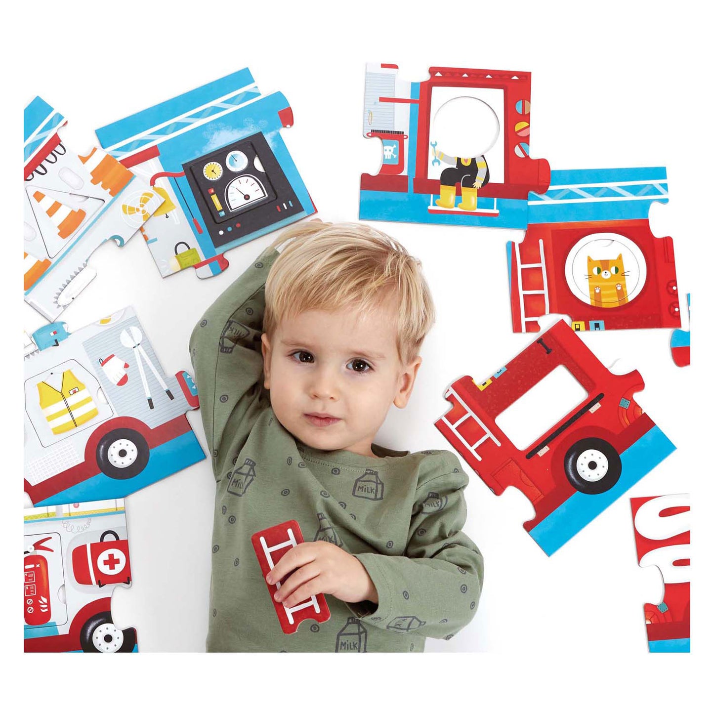 Banana Panda - Make The Puzzle Matching Fire Truck - 23 °.