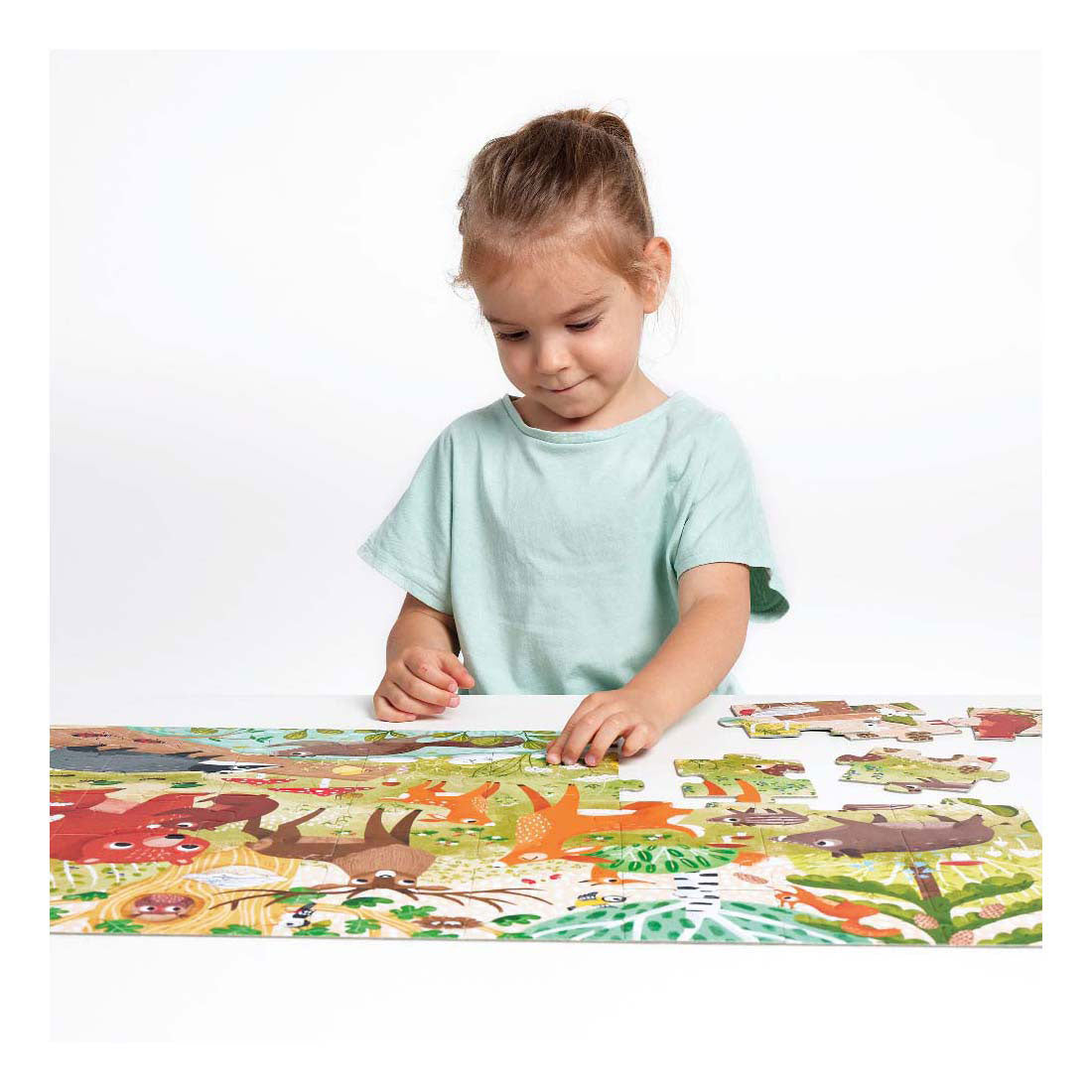 Banana Panda - Animali della foresta di puzzle jumbo selvatici - 40 °.