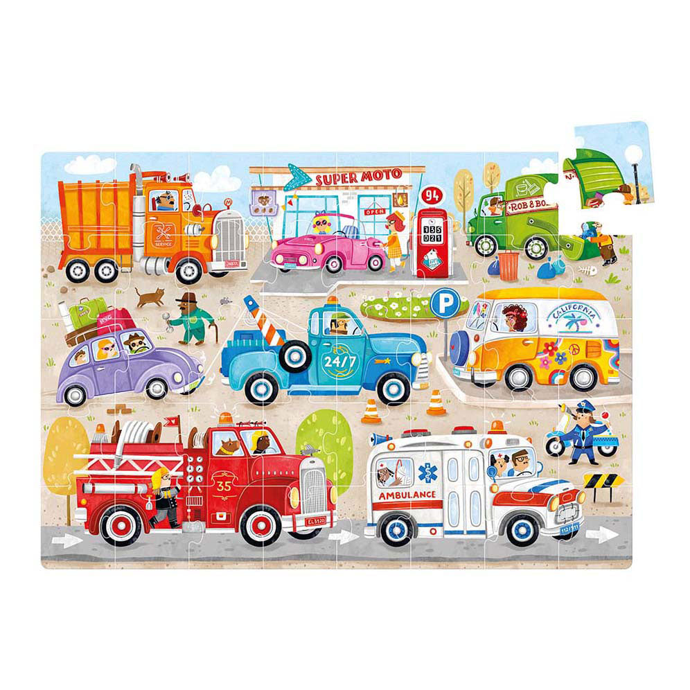 Banana Panda - Moto Jumbo Puzzle Cars - 40 °.