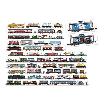 Banana panda - treni mix and match - 54 pz.