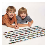 Banana panda puzzel trein speelgoed - mix and match treinen 54 stukjes. - afbeelding 4
