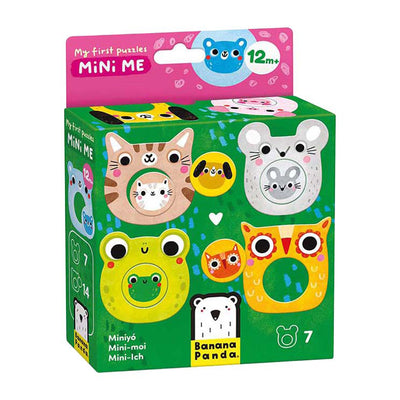 Banana panda - mis primeros rompecabezas - mini yo animales con bebes
