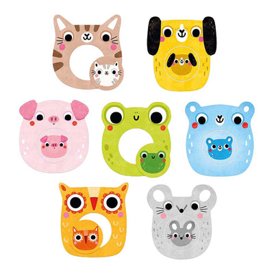 Banana panda - mis primeros rompecabezas - mini yo animales con bebes