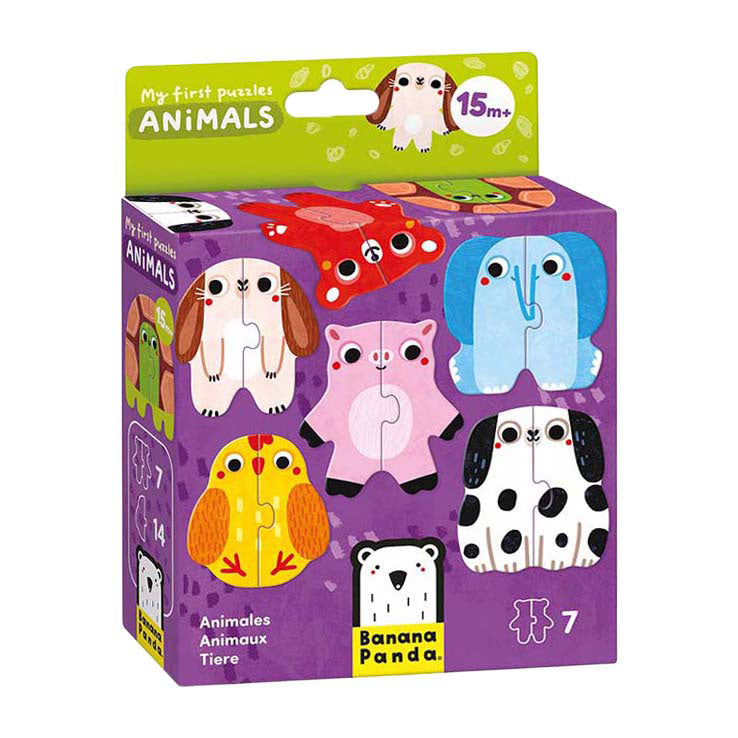 Panda plátano - mis primeros rompecabezas - animales