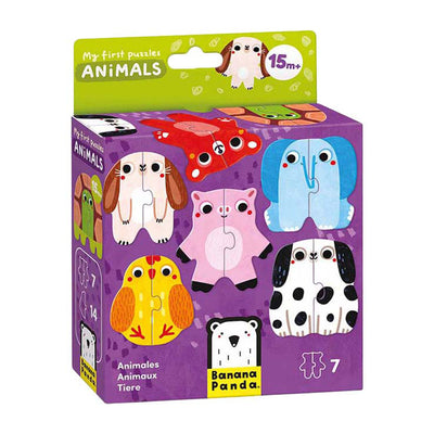 Panda plátano - mis primeros rompecabezas - animales