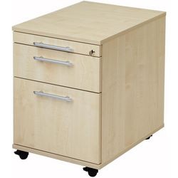 Cassettiera mobile Bach con classificatore sospeso 42,8 x 56 x 59 cm acero