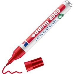 Rotulador permanente Edding 3000 (rojo)