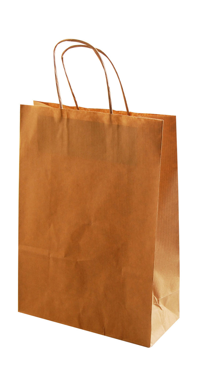 Vaessen creative • bolsa de papel natural con cordón 50ud 32x41x12cm