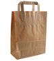 Vaessen creative • tas papier kraft bruin platte handgreep 50pcs 32x17x25cm
