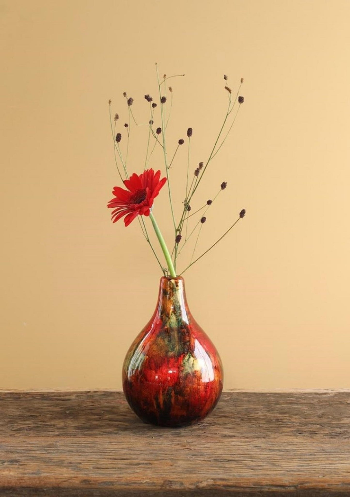 Vaso Ideas 4 stagioni dazzle ø12xh18cm rosso rubino