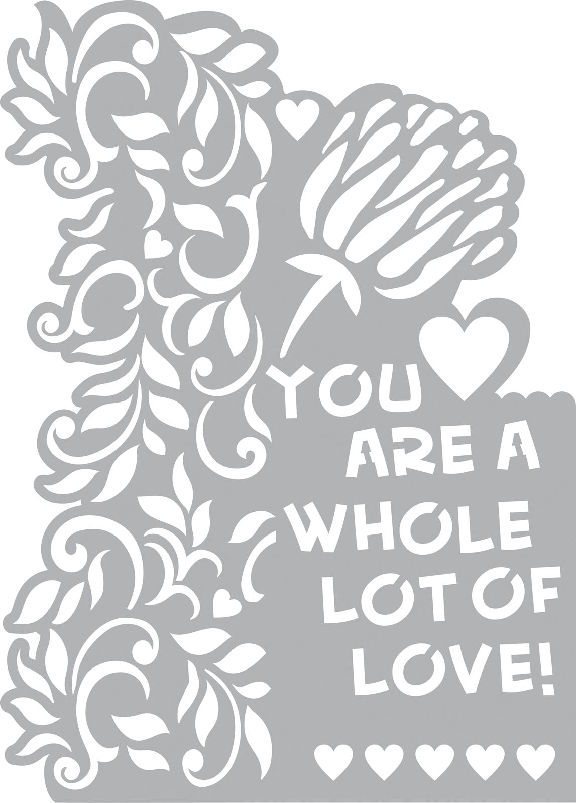 Vaessen creative • maschera stencil a4 cuore