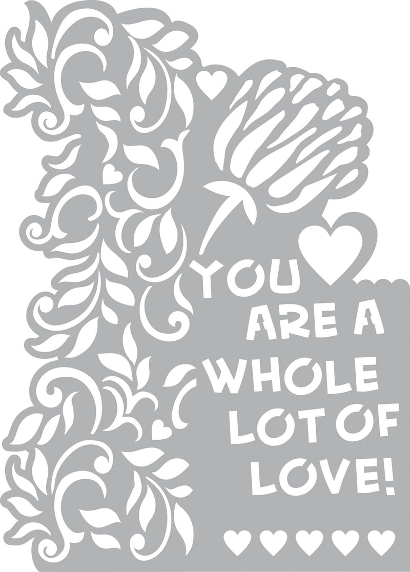 Vaessen creative • maschera stencil a4 cuore