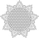 Vaessen creative • mask stencil 30x30cm dots with edges