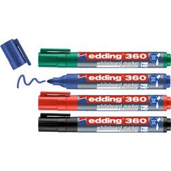 Marcador de pizarra 360 edding 1,5-3 mm negro, azul, rojo, verde