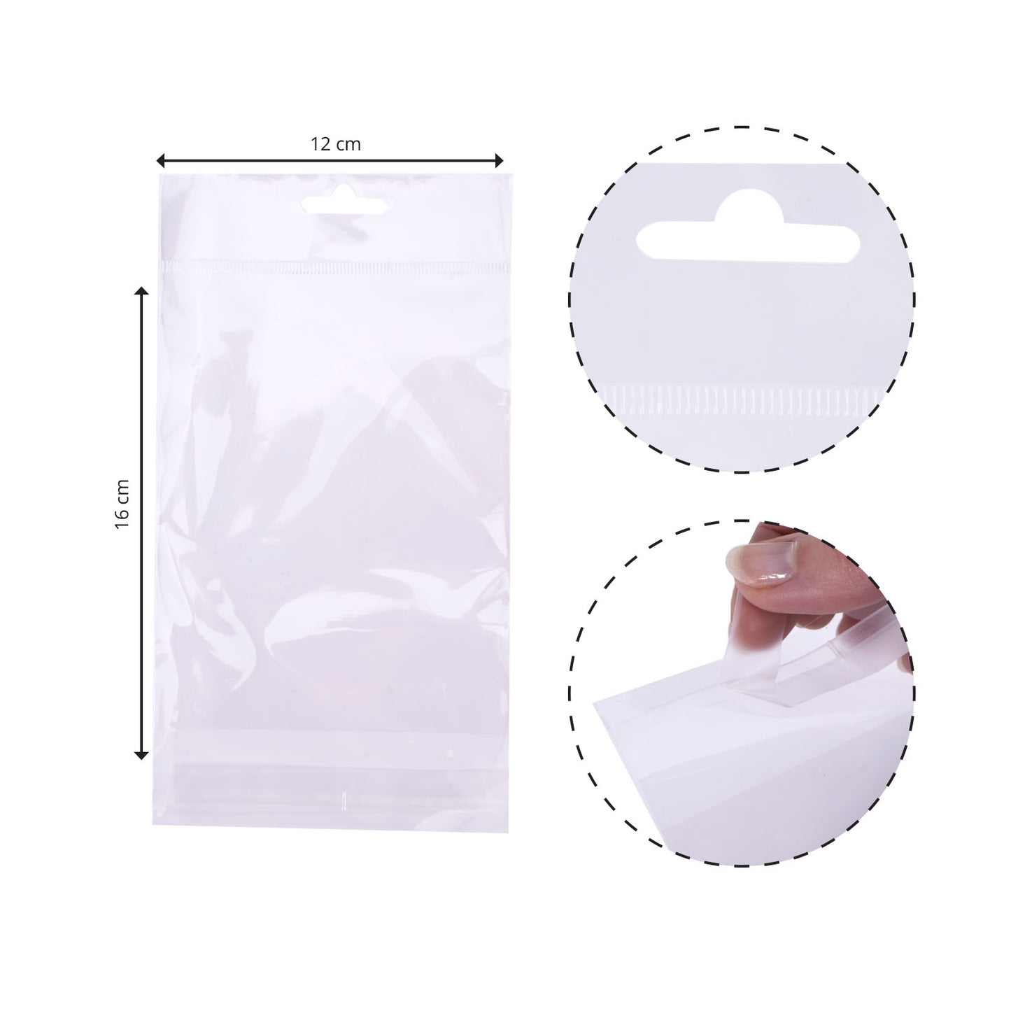 Vaessen creative • busta con etichetta 12x16 cm a6 100 pz