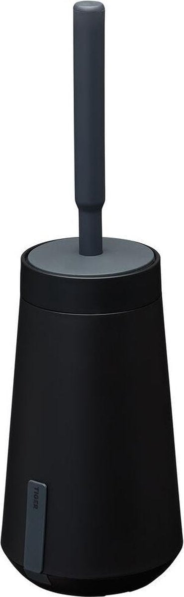 Tiger tess - scopino per WC con supporto - da appoggio o sospeso - nastro da 3 m - con spazzola swoop® flessibile - nero antracite