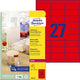 Etichette multifunzionali avery rosse 675 pezzi