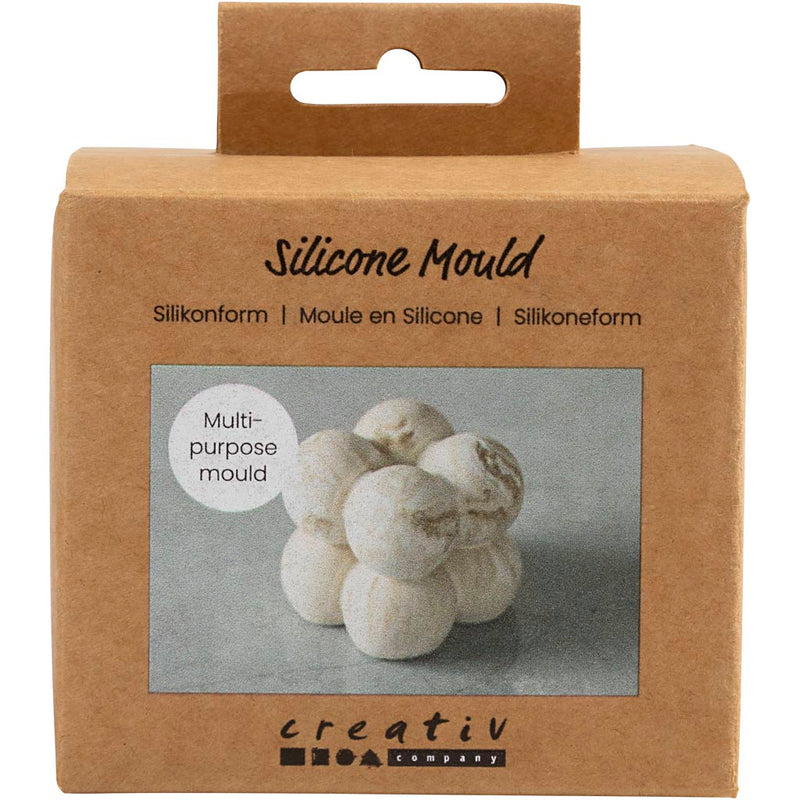 Stampo in silicone Creative Company, quadrato con bolle, h: 4 cm, l: 4 cm, p 4 cm, 1 pezzo 1 scatola