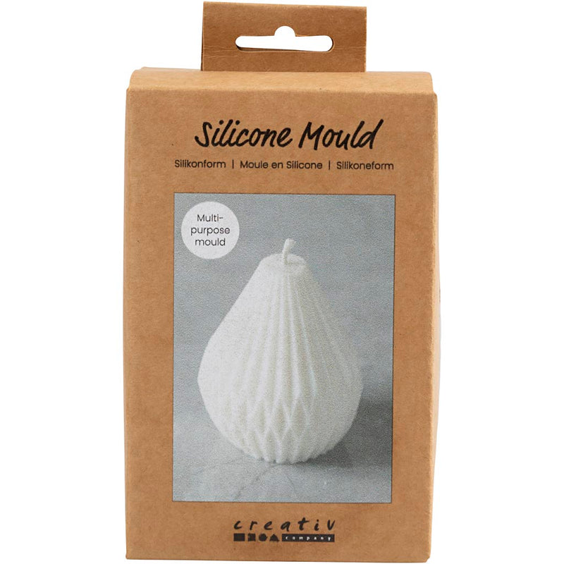 Stampo in silicone Creativ company, forma a goccia rigata, h: 8 cm, d 7 cm, 1 pezzo 1 scatola