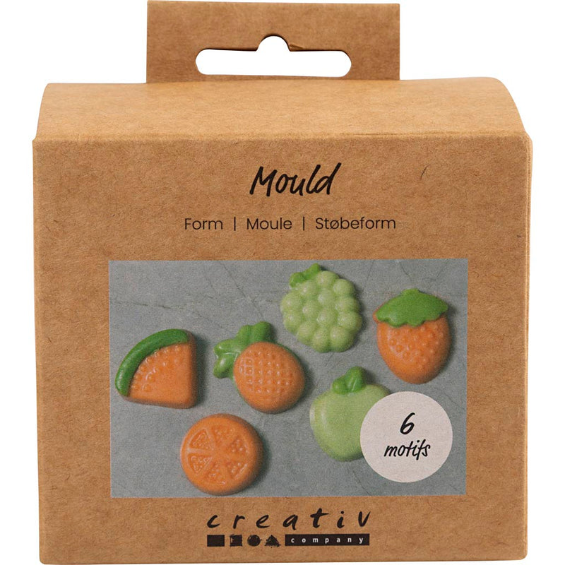 Stampi Creative Company, frutta, h: 1,8 cm, l: 4,5-6 cm, 6 pezzi 1 scatola