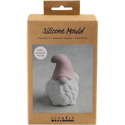 Stampo in silicone Creativ Company, Babbo Natale, h: 10 cm, l: 6,5 cm, trasparente opaco, 1 pezzo 1 scatola