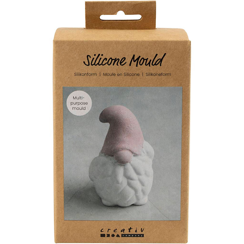 Stampo in silicone Creativ Company, Babbo Natale, h: 10 cm, l: 6,5 cm, trasparente opaco, 1 pezzo 1 scatola