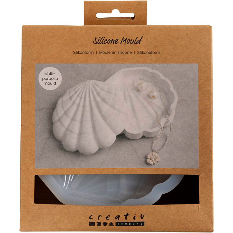 Stampi in silicone Creativ Company, cozze, h: 3 cm, l: 13,2 cm, l: 13,3 cm, 1 pezzo
