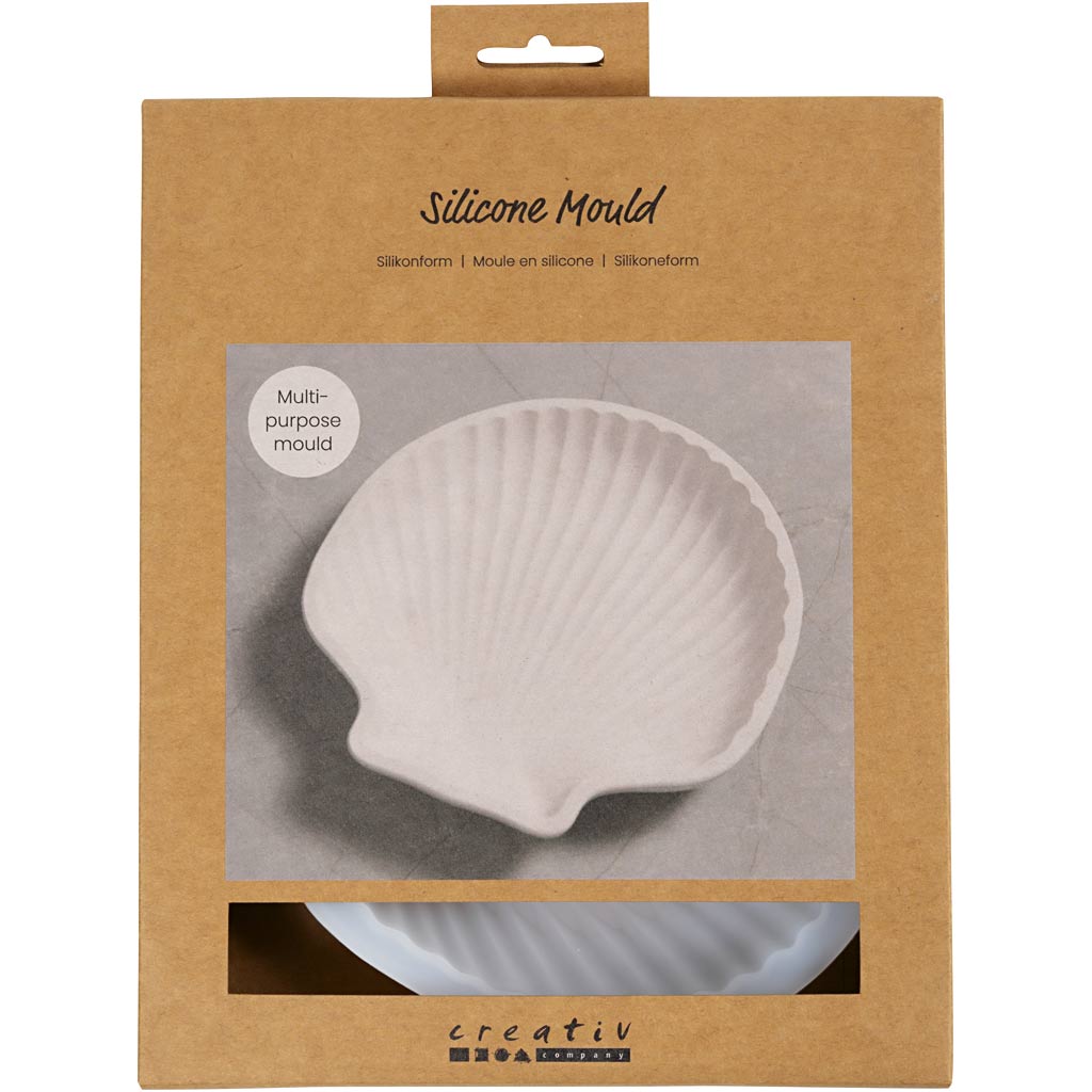 Stampi in silicone dell'azienda Creativ, conchiglie di cozze, h: 2,5 cm, l: 14,5 cm, l: 14 cm, 1 pezzo