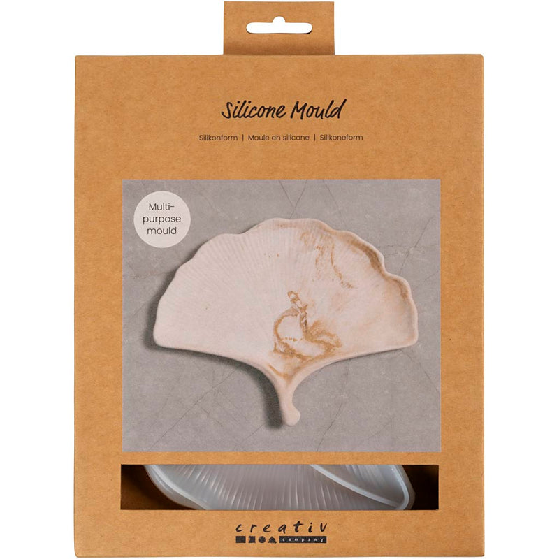 Stampi in silicone dell'azienda Creativ, foglia di gingko, h: 1,5 cm, l: 18,5 cm, l: 14,8 cm, 1 pezzo