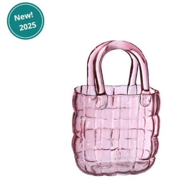 Ideas 4 seasons handbag vase marais pink 14x9.5x22cm