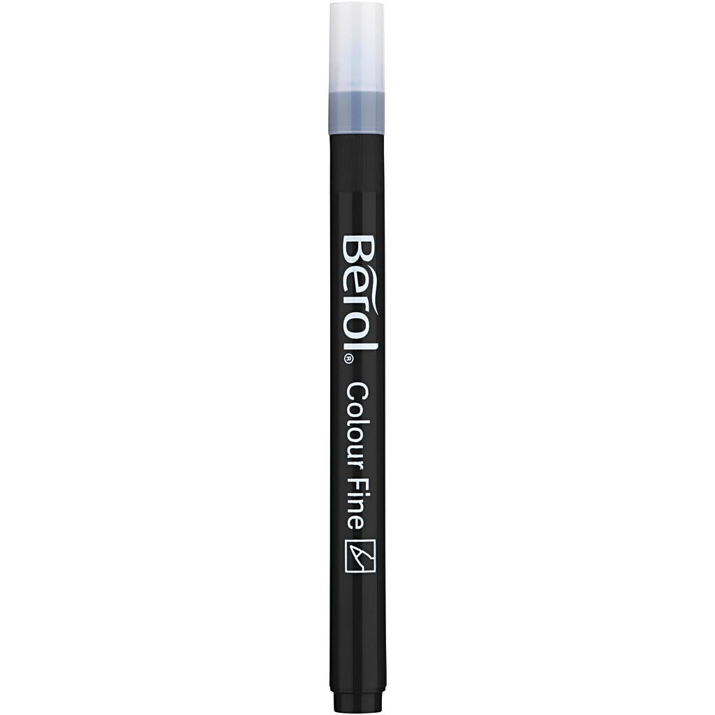 Berol colourfine, lijndikte 0,6 mm, zwart, 12 stuk 1 doos