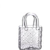 Ideas 4 seasons elysee glazen handtas vaas 19x11x28cm