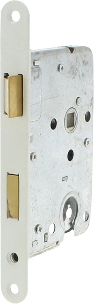 Starx cilinderslot - loopslot - insteekslot met voorplaat wit lak - deurslot - 50 x 55 mm