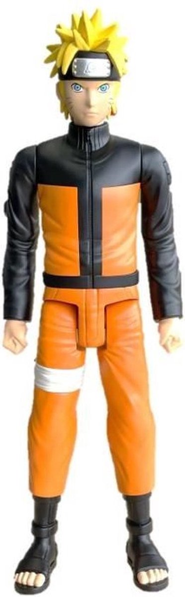 Bandai - anime heroes mega - naruto shippuden - figura naruto uzumaki 30 cm - figura de acción grande - figura manga - licencia oficial de naruto - juguetes para niños 4+ - 38151