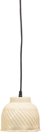 Woood arleso hanglamp - metaal - zand beige - 15x14x14