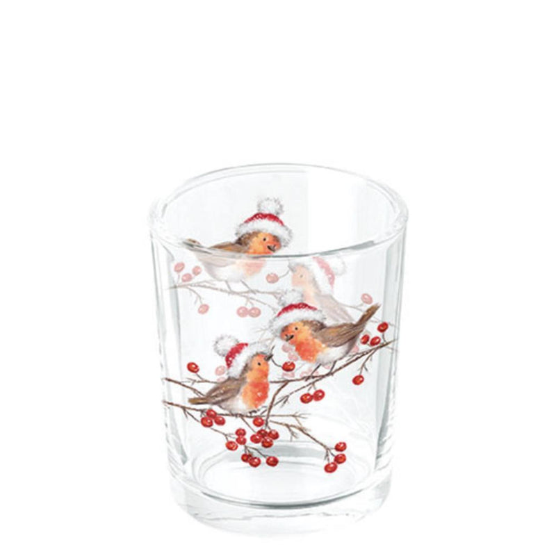 Pettirossi natalizi tealight ambientali