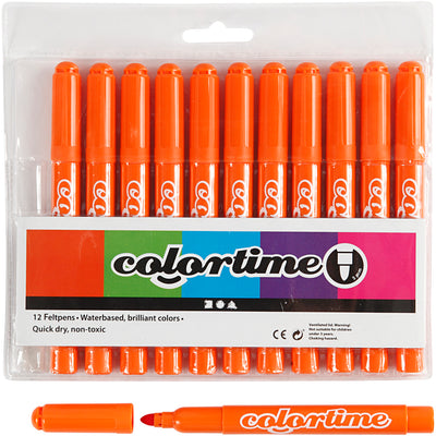 Creativ company oranje jumbo stiften, 12st.