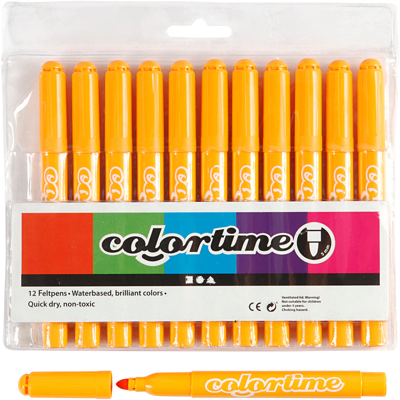 Creativ company warm gele jumbo stiften, 12st.