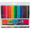 Pennarelli Colortime, spessore tratto 2 mm, vari colori, 18 pezzi, 1 scatola